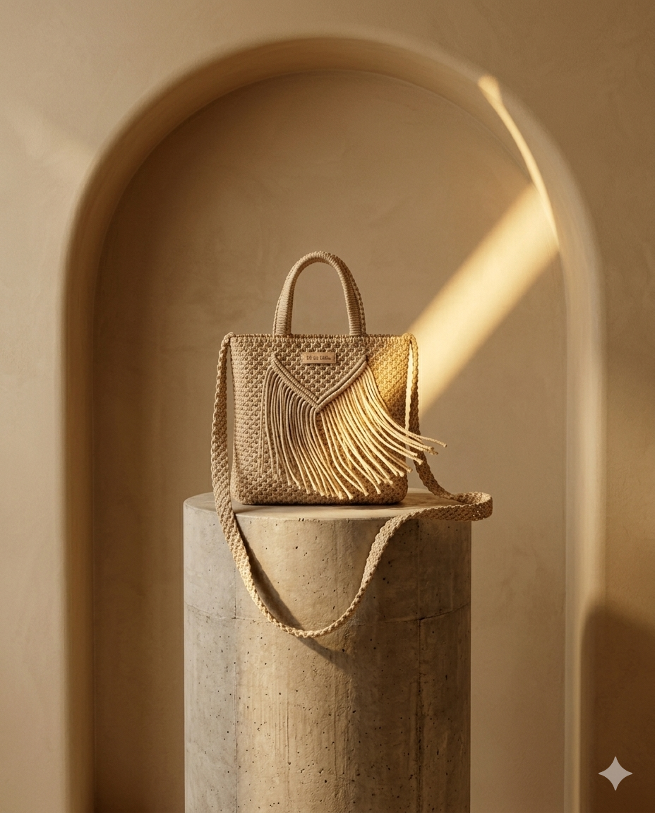 Grand Tote Sable à Franges — vue 2